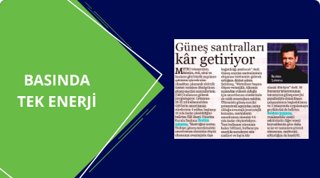 Tek Enerji in the press